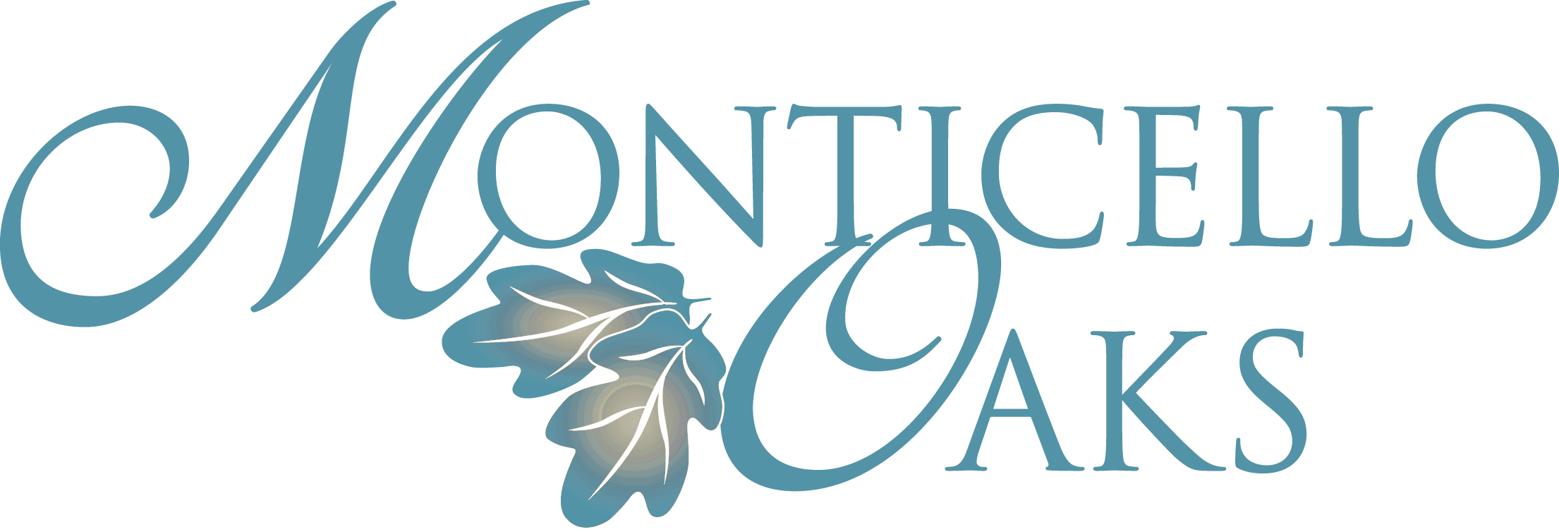 the logo for monticello oaks